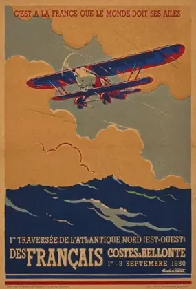 Vintage Costes & Bellonte Poster