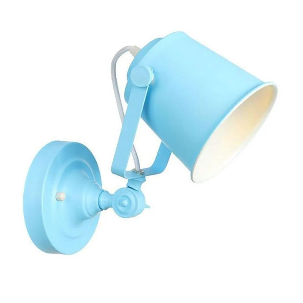 Applique Murale Vintage Spot Ajustable Bleu