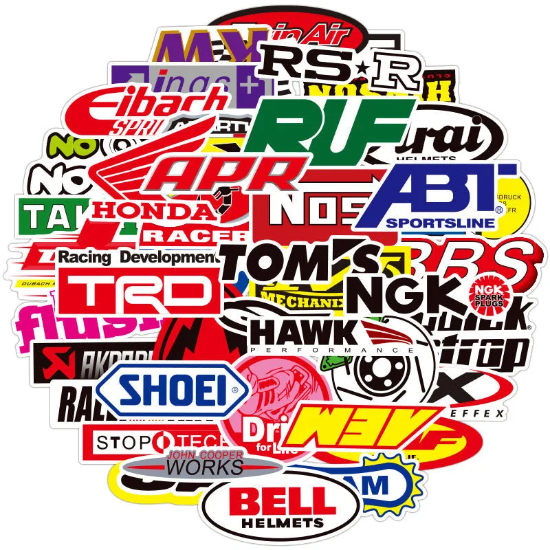Vintage Car and Motorcycle Stickers