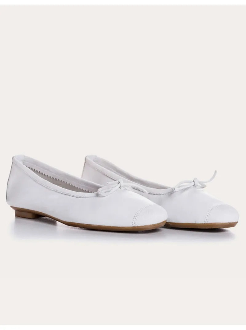 Harmony Leather Skin Ballet Flats by Reqins