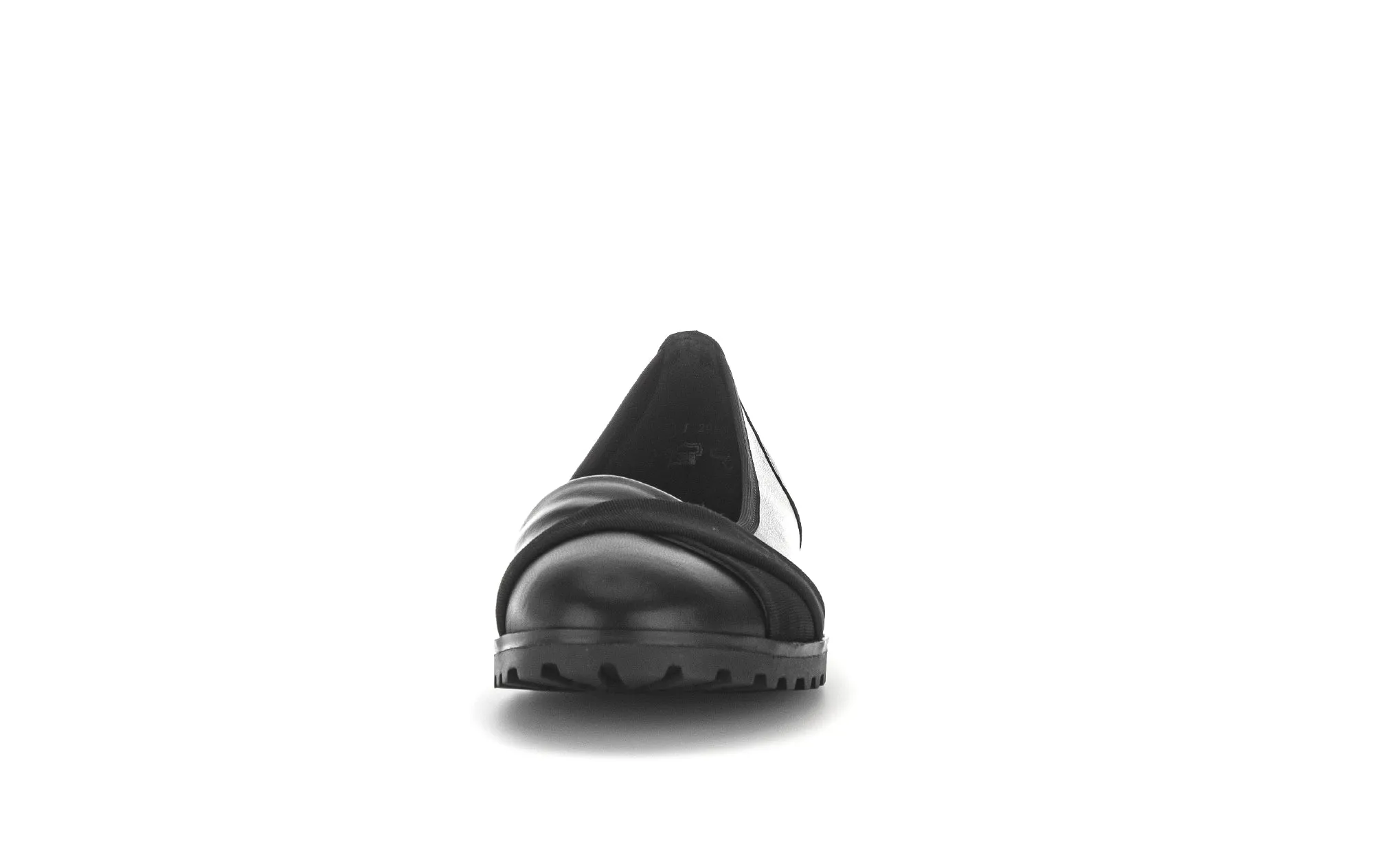 Ballerines noires en cuir lisse