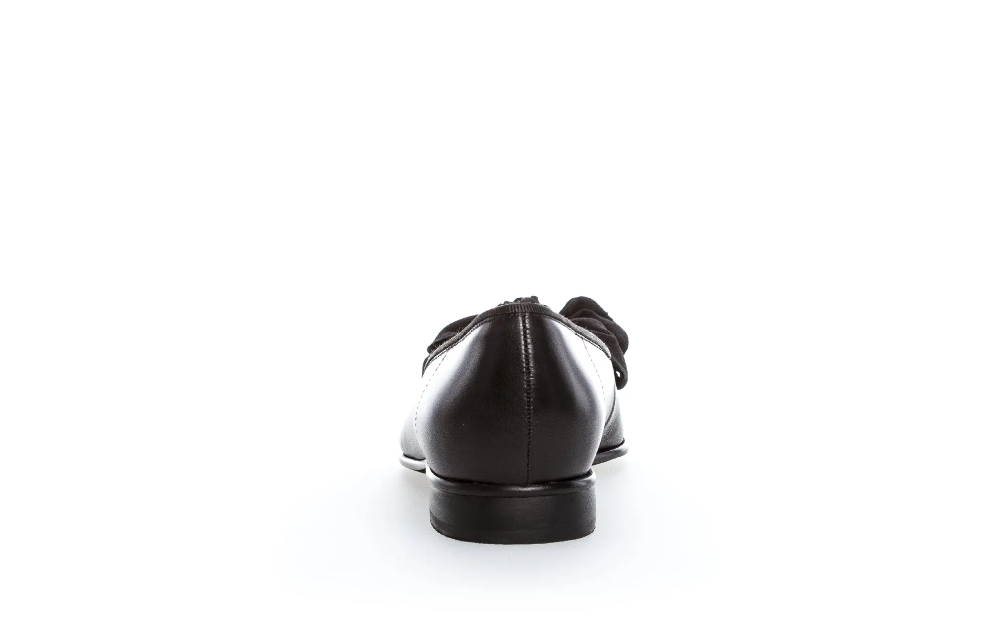 Ballerines noires en cuir/vernis