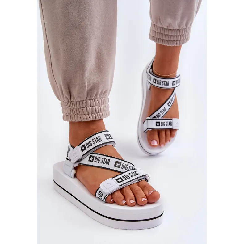 Big Star Women's Platform Sandals White NN274A526