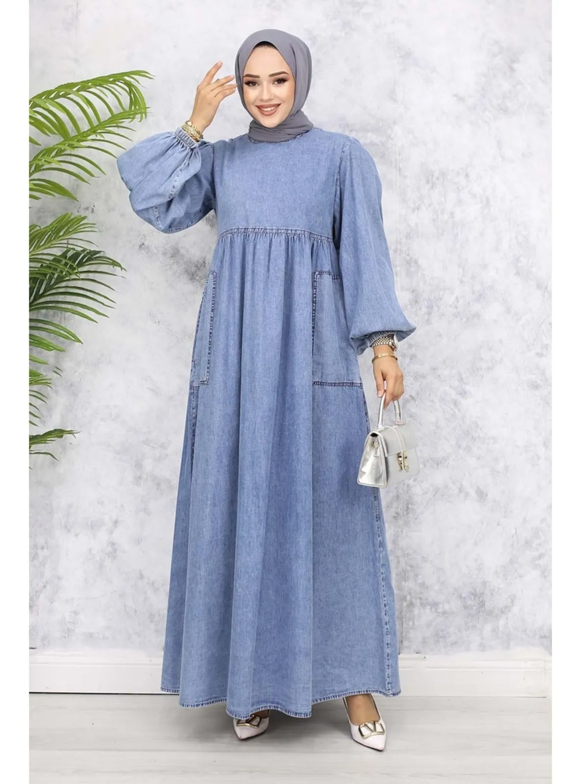 Blue - Modest Dress