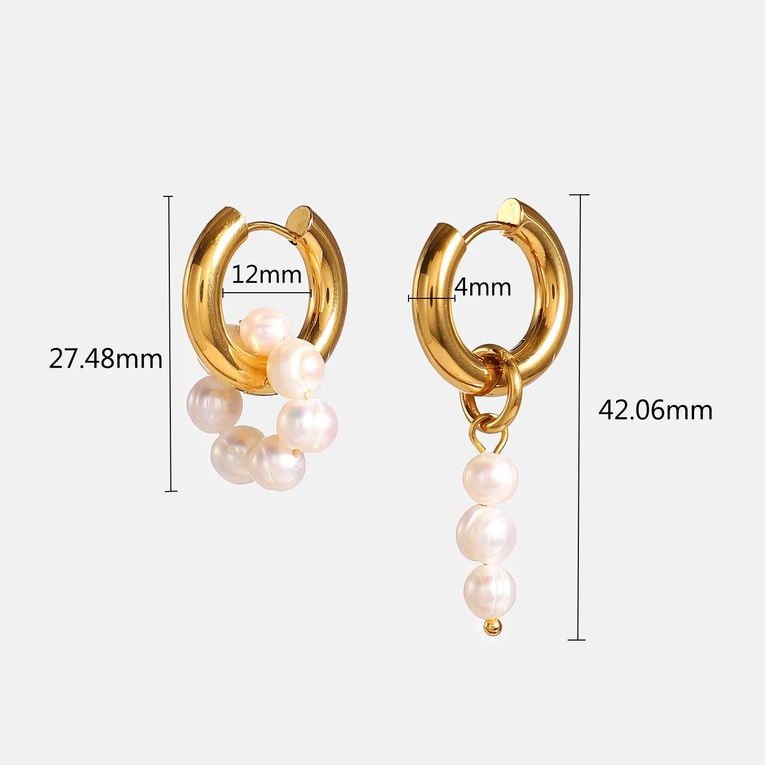 Pearl Earrings - Coralie