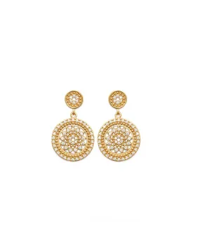 Boucles d'oreilles Or Oxyde de Zirconium - Plaqué Or by Zosha