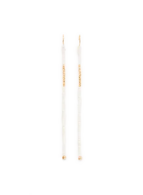 BOUCLES D'OREILLE PENDANTES EN OR - MIZUKI pour FEMME | Printemps