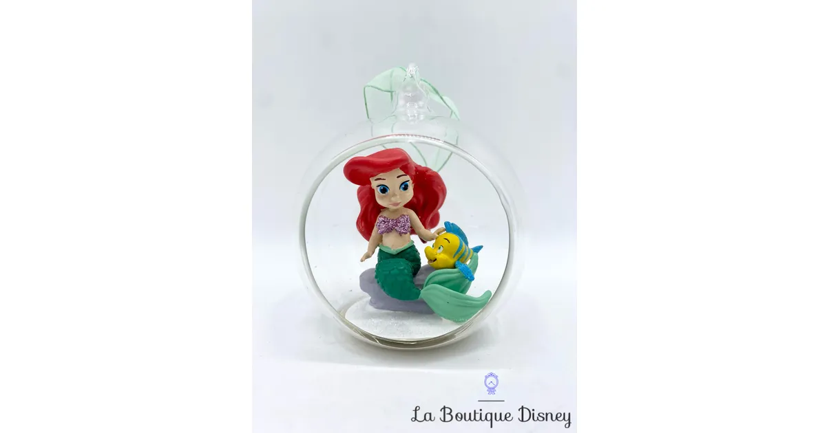 Boule Noël Ariel La petite sirène Animators Disneyland Paris Disney ornement suspension verre