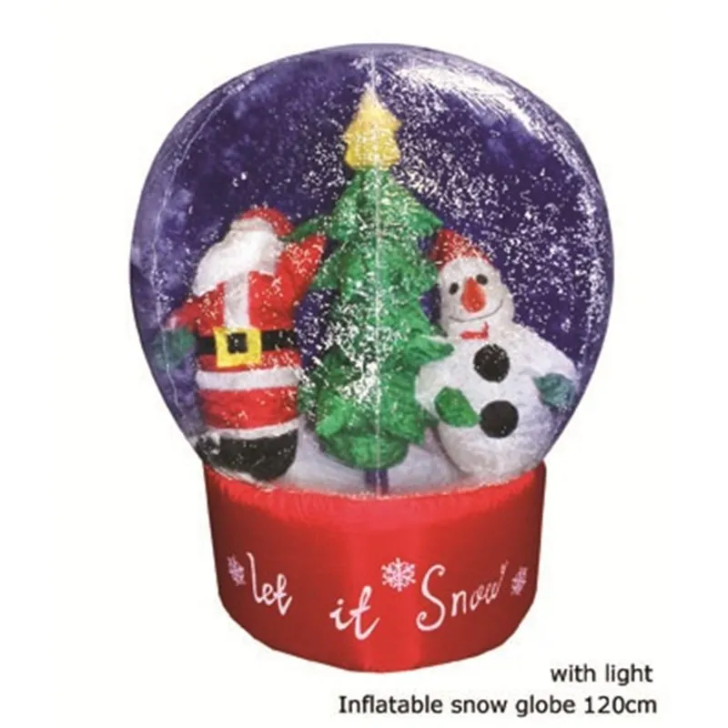 Giant 1.20m Snow Globe with Blower and Light Display