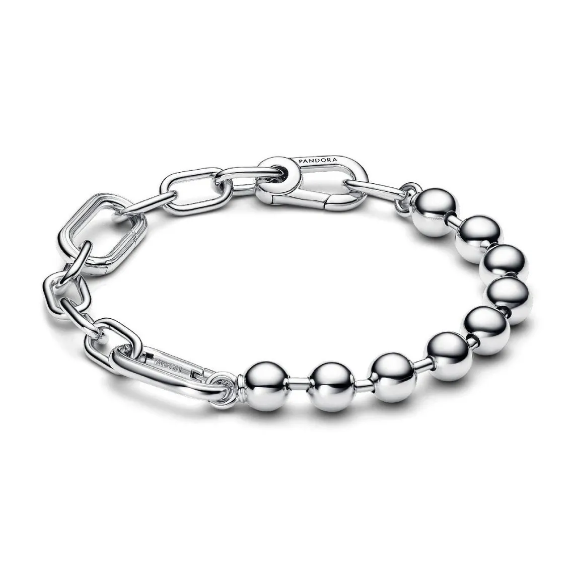 Bracelet Chaîne Sphère Métallique et Link Argent Pandora ME  | 3 Suisses