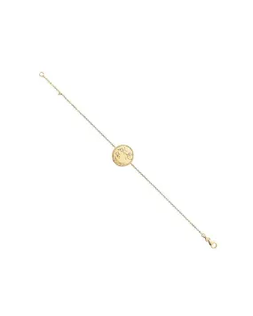 Bracelet constellation zodiaque sagittaire plaqué or