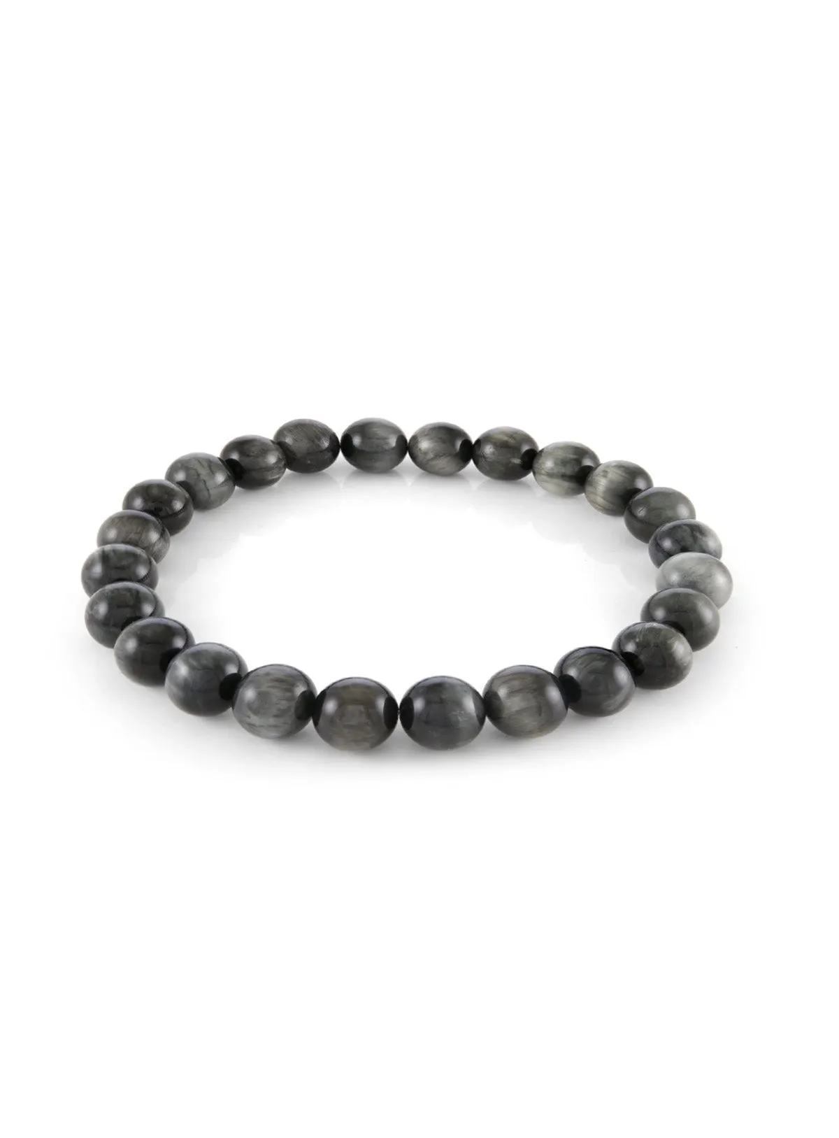 Bracelet de perles grises