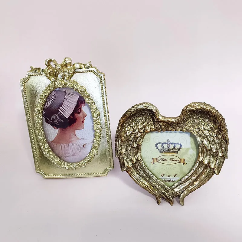 Vintage Angel Wing Photo Frame