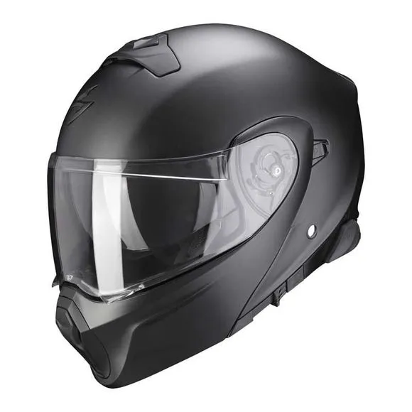 CASQUE MODULABLE SCORPION EXO-930 SOLID NOIR PERLE MAT