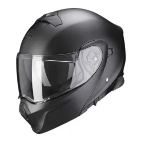CASQUE MODULABLE SCORPION EXO-930 SOLID NOIR PERLE MAT