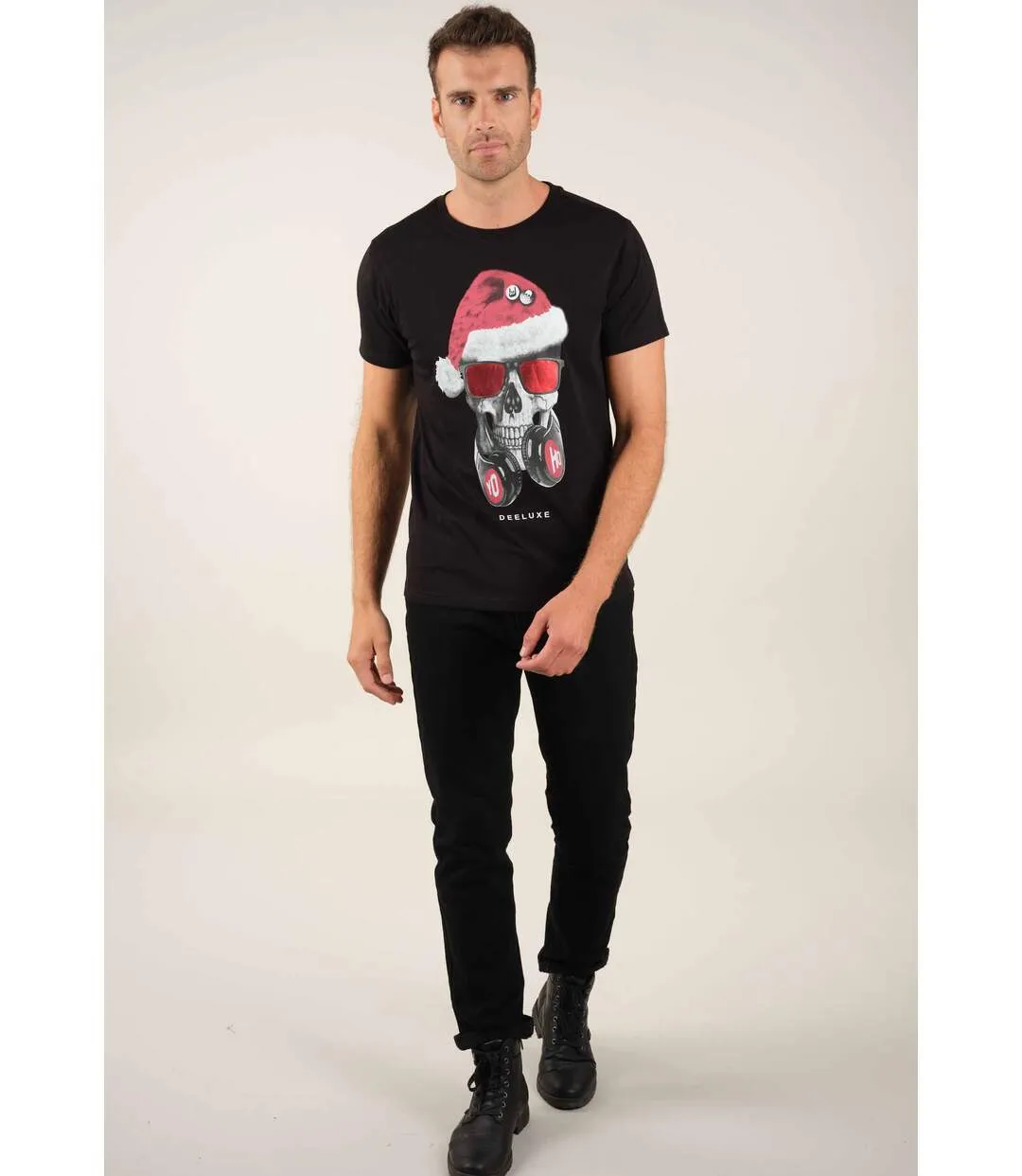 Christmas Round Neck Cotton T-shirt