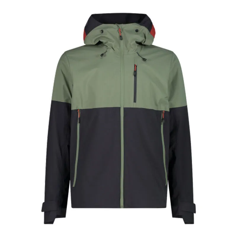 Men's Waterproof Rain Jacket with Fixed Hood by CMP