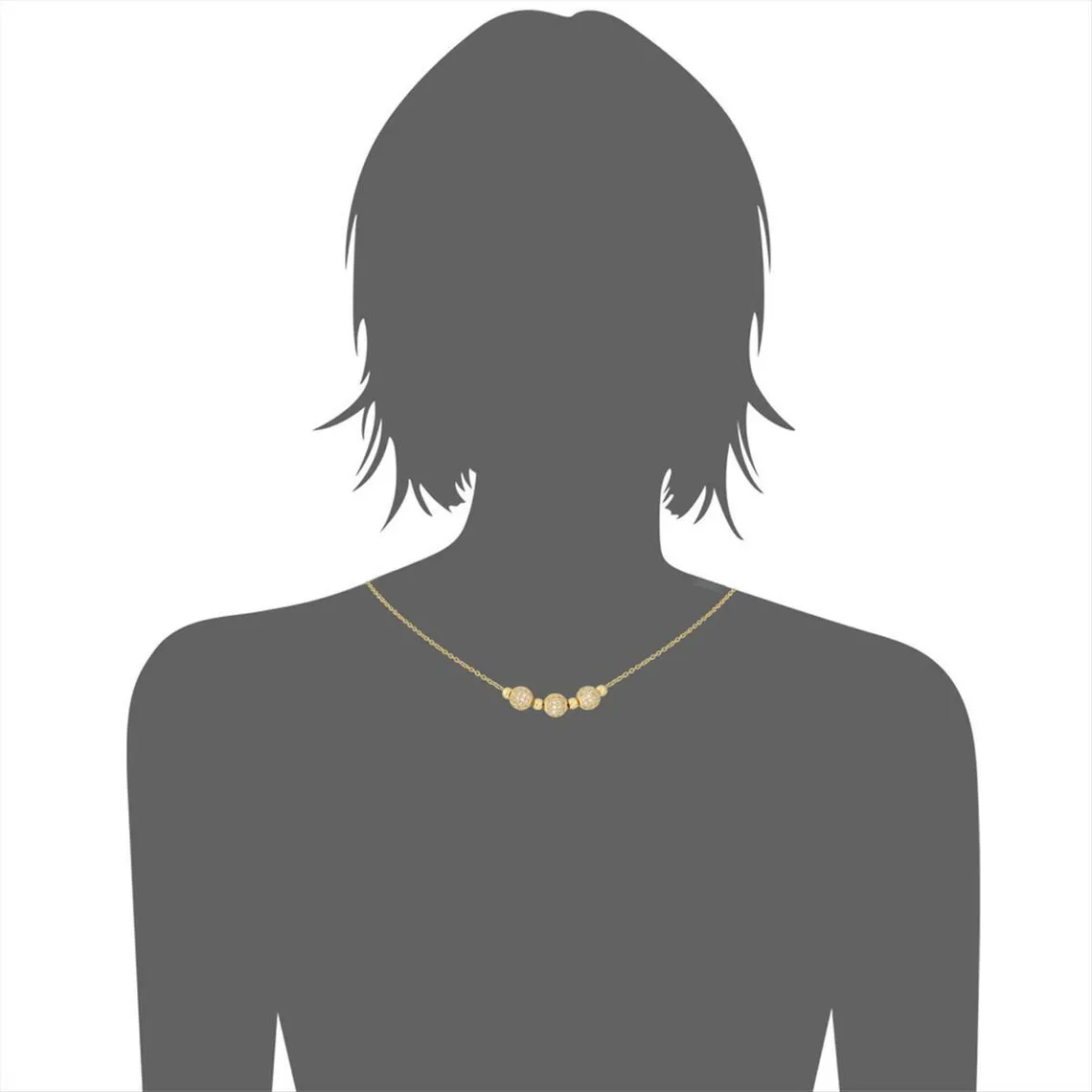Collier et pendentif Femme 541-0045-N - Edforce  | 3 Suisses