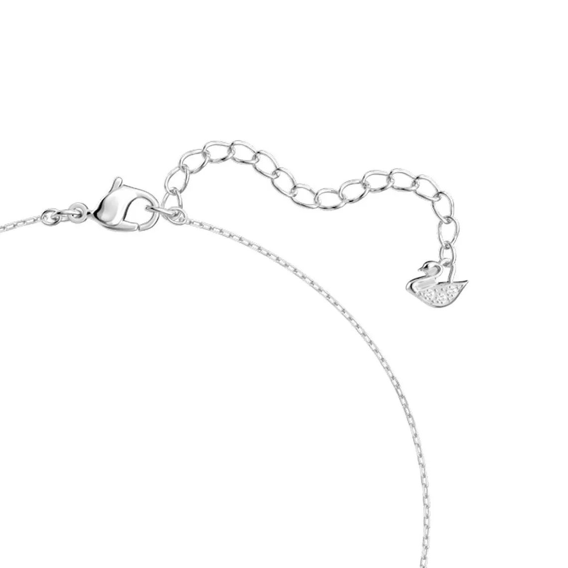 Collier et pendentif Swarovski 5510696 - Collier Attract Métal Rhodié Arborant Pierre en cristal carré Femm