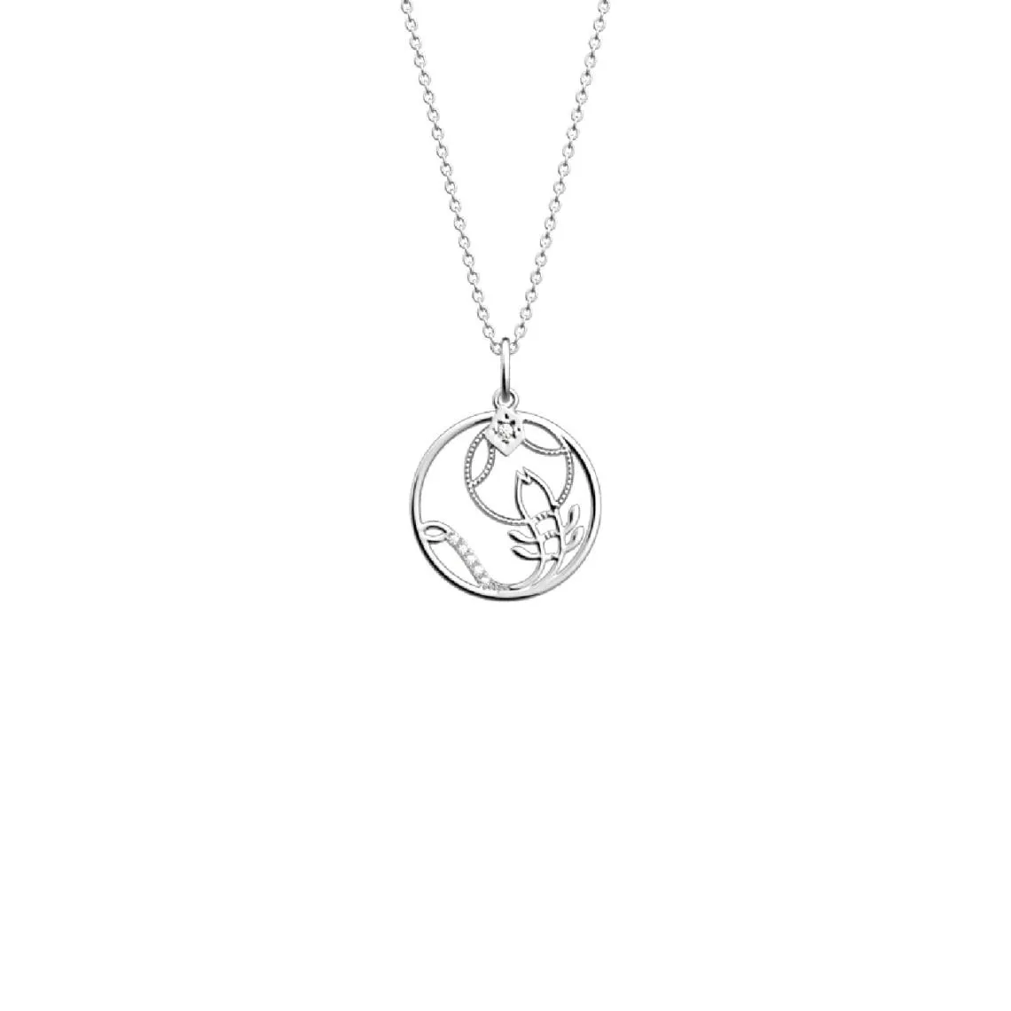 Collier Femme Les Georgettes 704413916JA050 Argent Agate P-Zodiaque | 3 Suisses