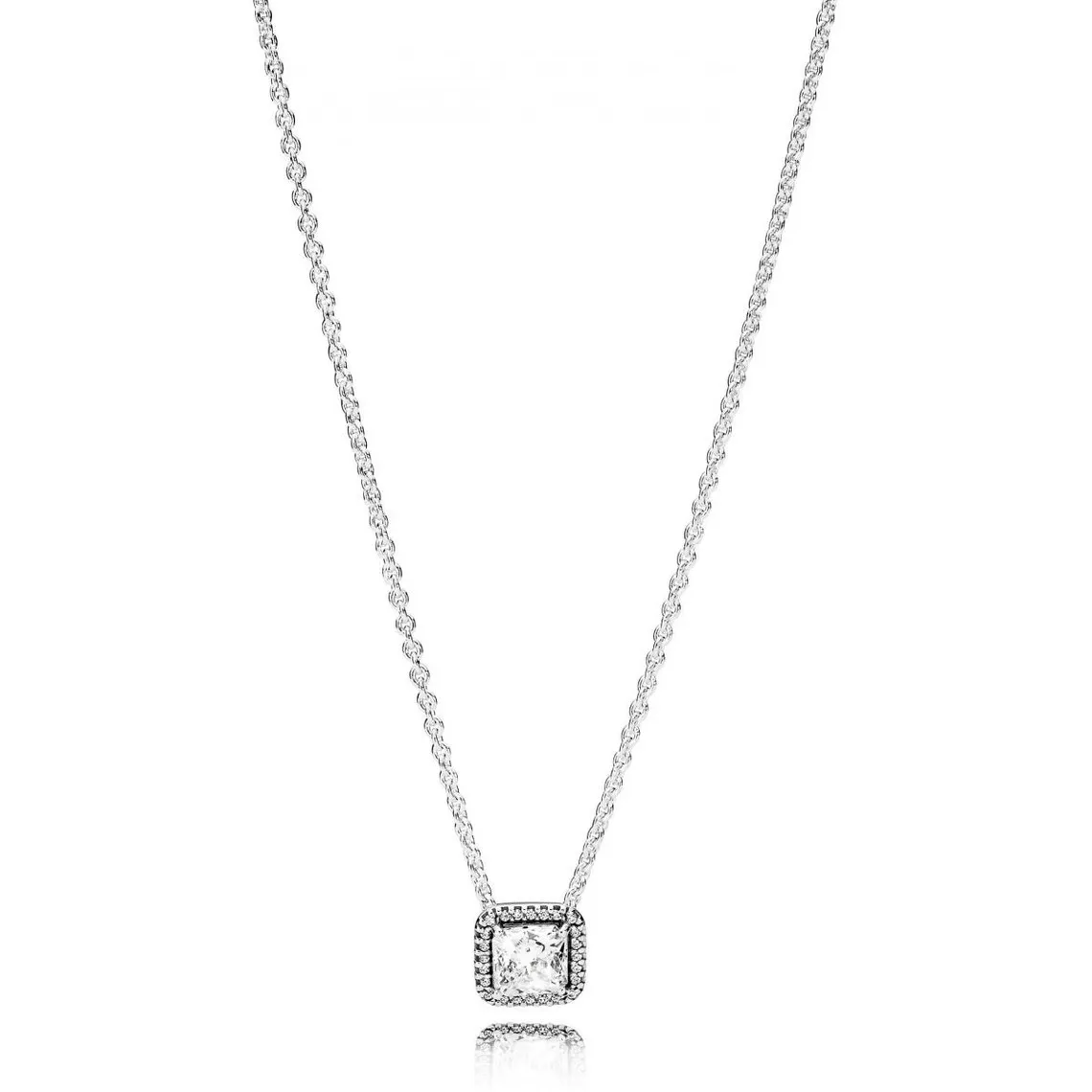 Collier Halo Scintillant Carré Pandora Timeless | 3 Suisses