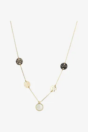 Collier plaqué or et labradorite Hebe
