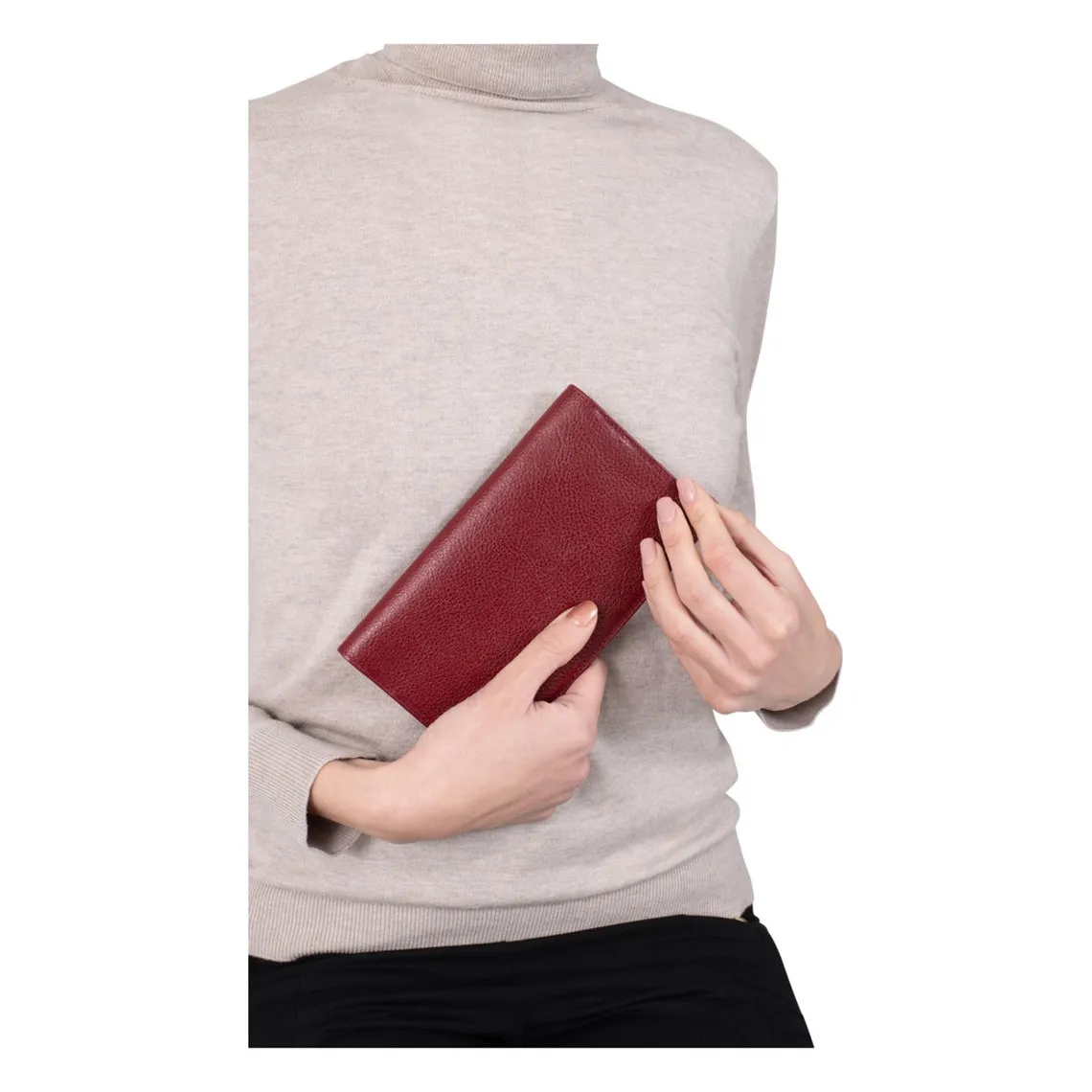 Compagnon de voyage Cuir REPUBLIQUE Carmin Gwen | 3 Suisses