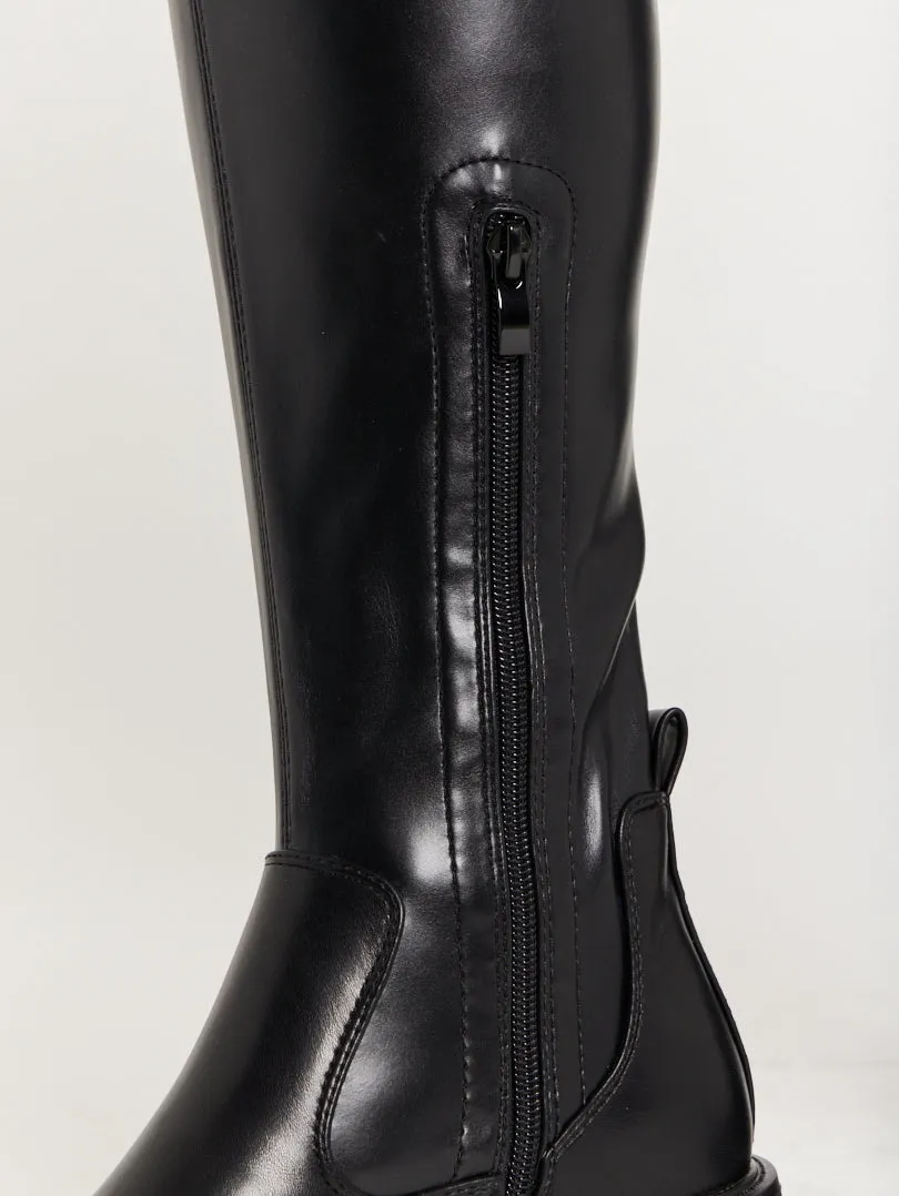 Cuissardes casuals en simili cuir