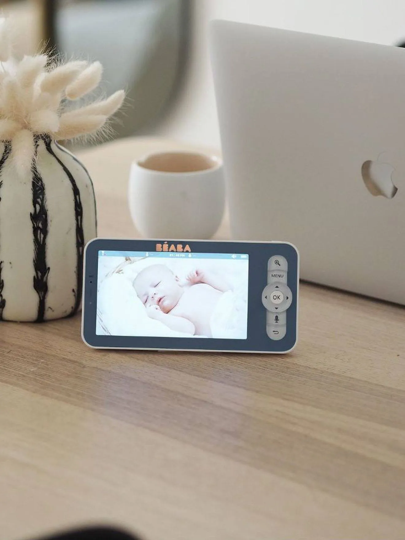 Ecoute-bébé vidéo BEABA Zen Premium blanc - Béaba