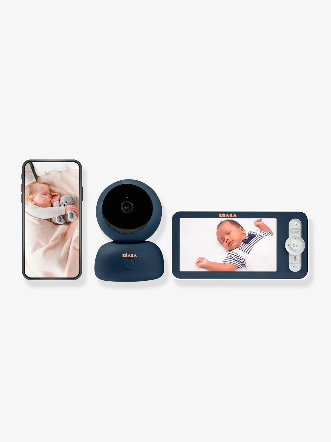 Ecoute-bébé vidéo BEABA Zen Premium blanc - Béaba