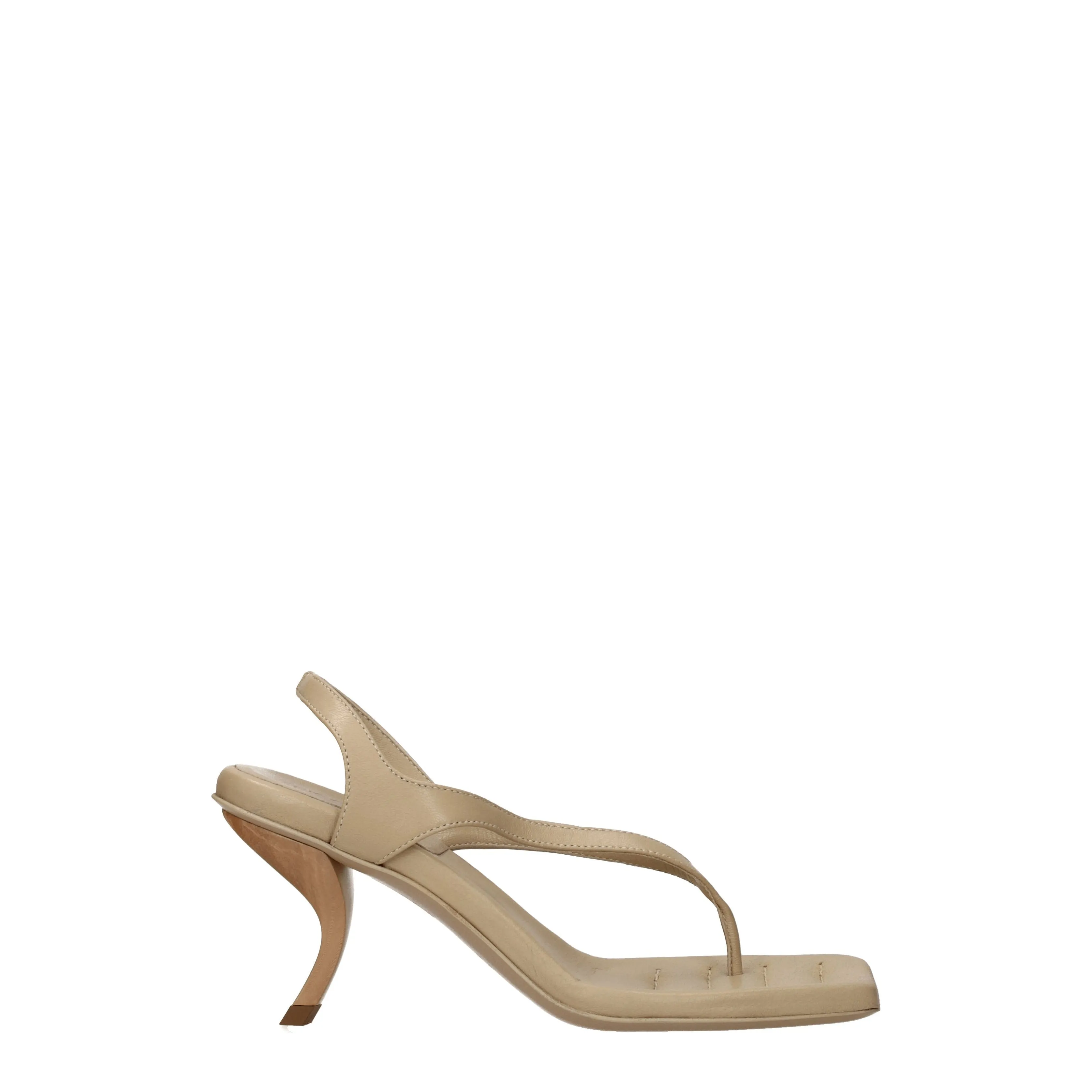 Gia Borghini Sandales Rhw Womens Leather Beige