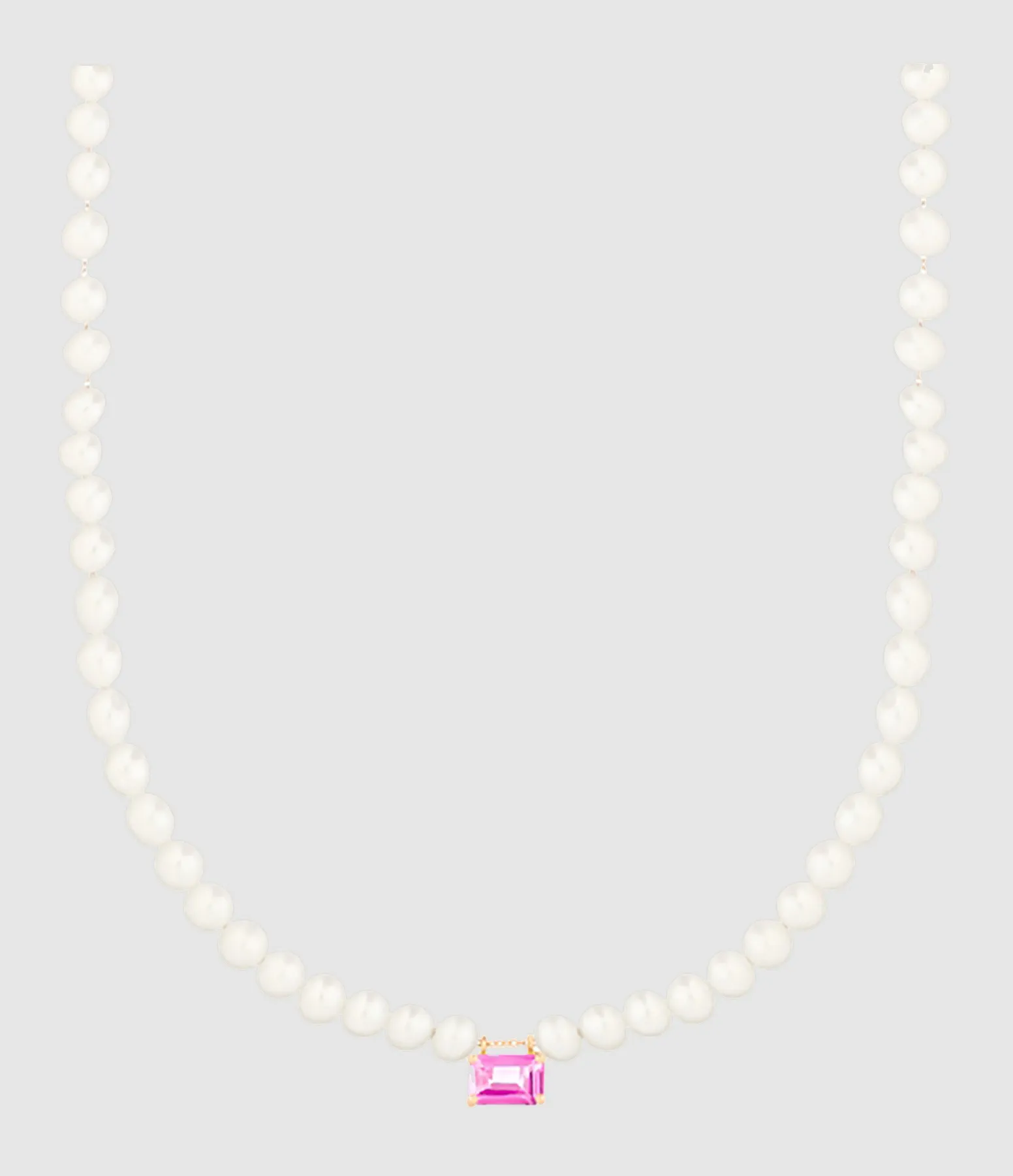 GINETTE NY Partager  Collier Mini Cocktail Perle Topaze Rose  