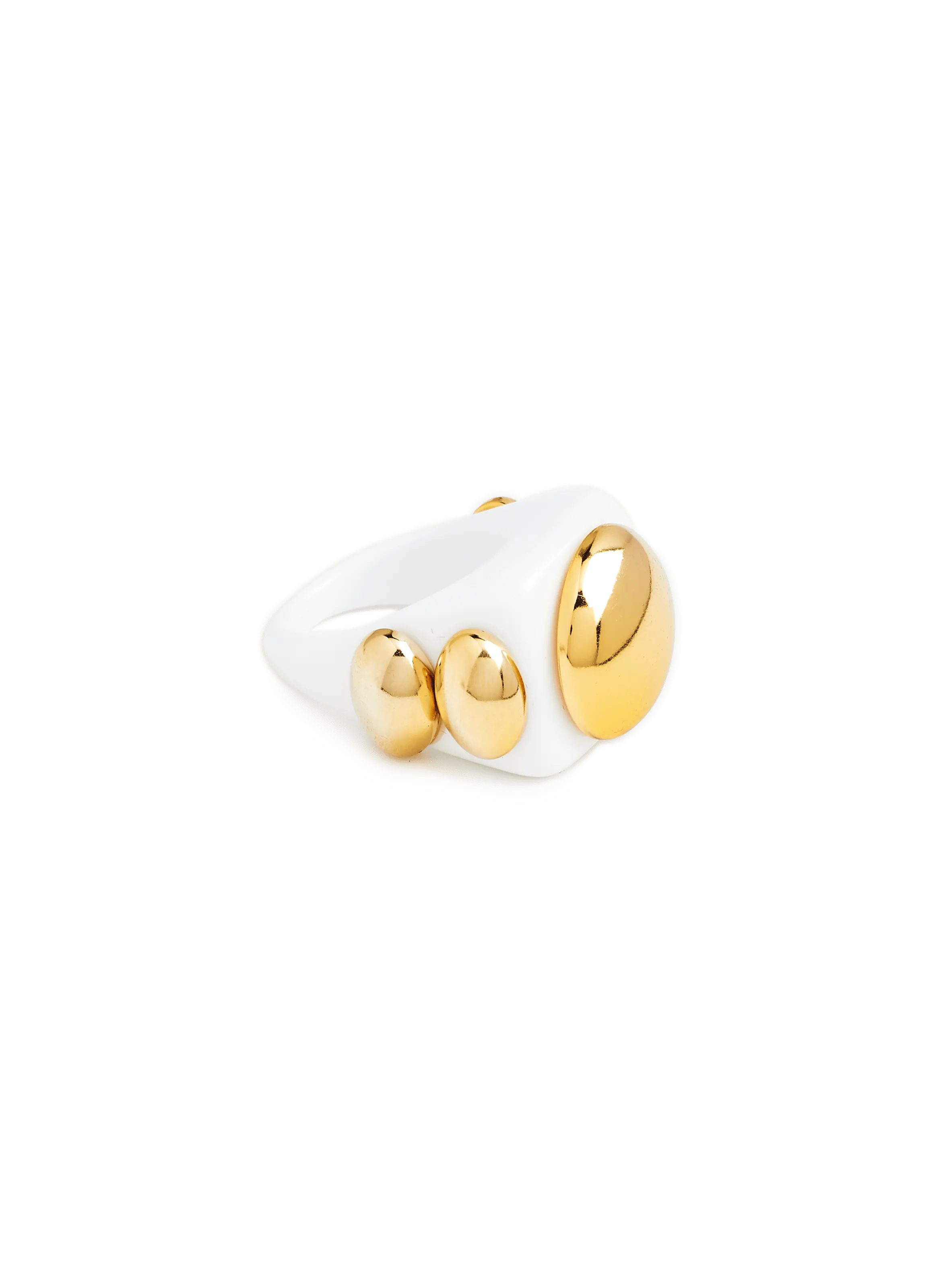 LA MANSO  Bague Total White - Blanc