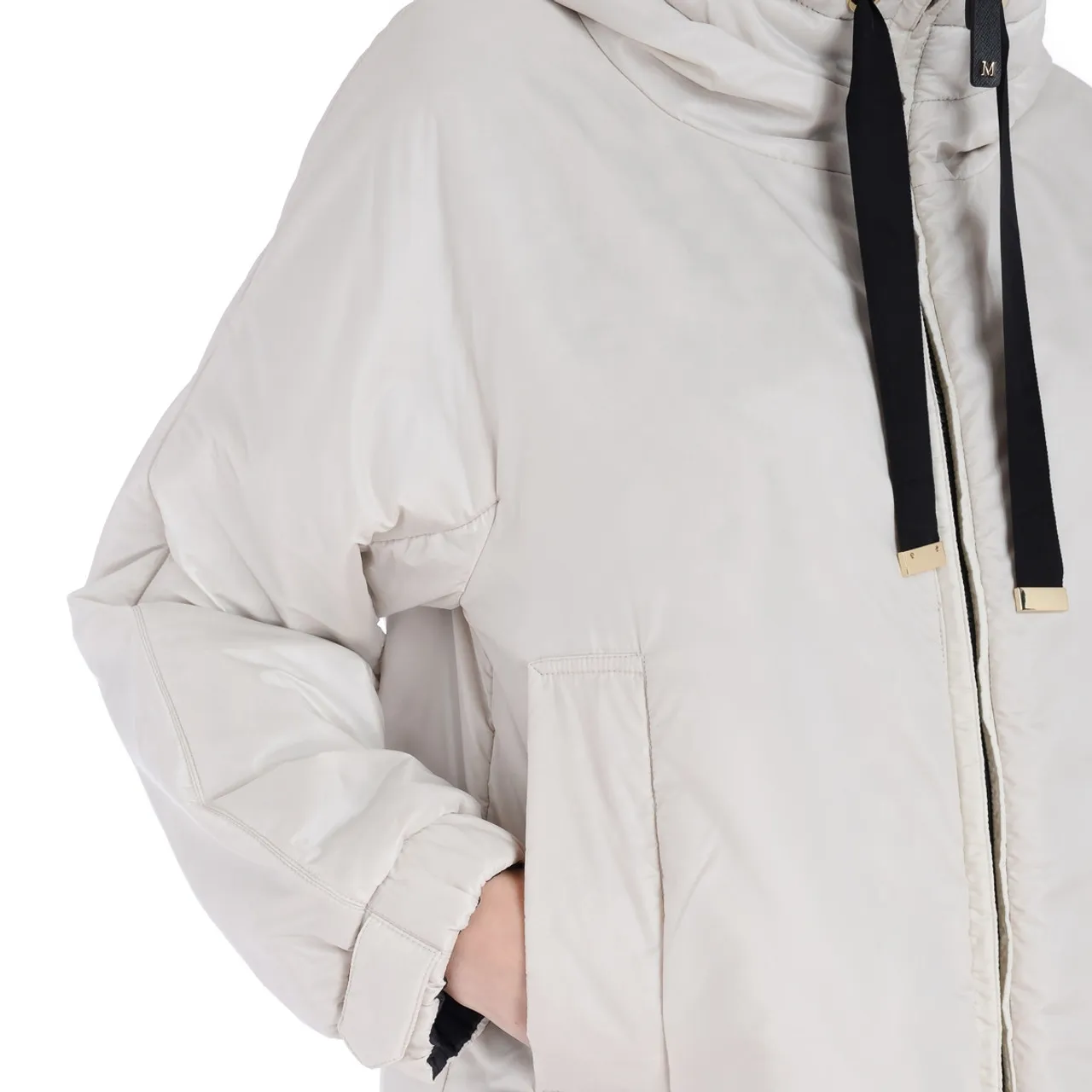Max Mara Veste longue "S" Le Cube en toile technique anti-goutte glacée