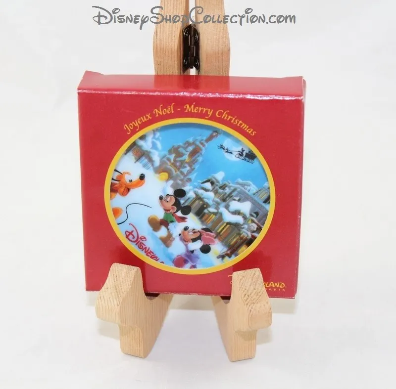Mini assiette décorative Mickey Minnie DISNEYLAND PARIS Joyeux Noël...