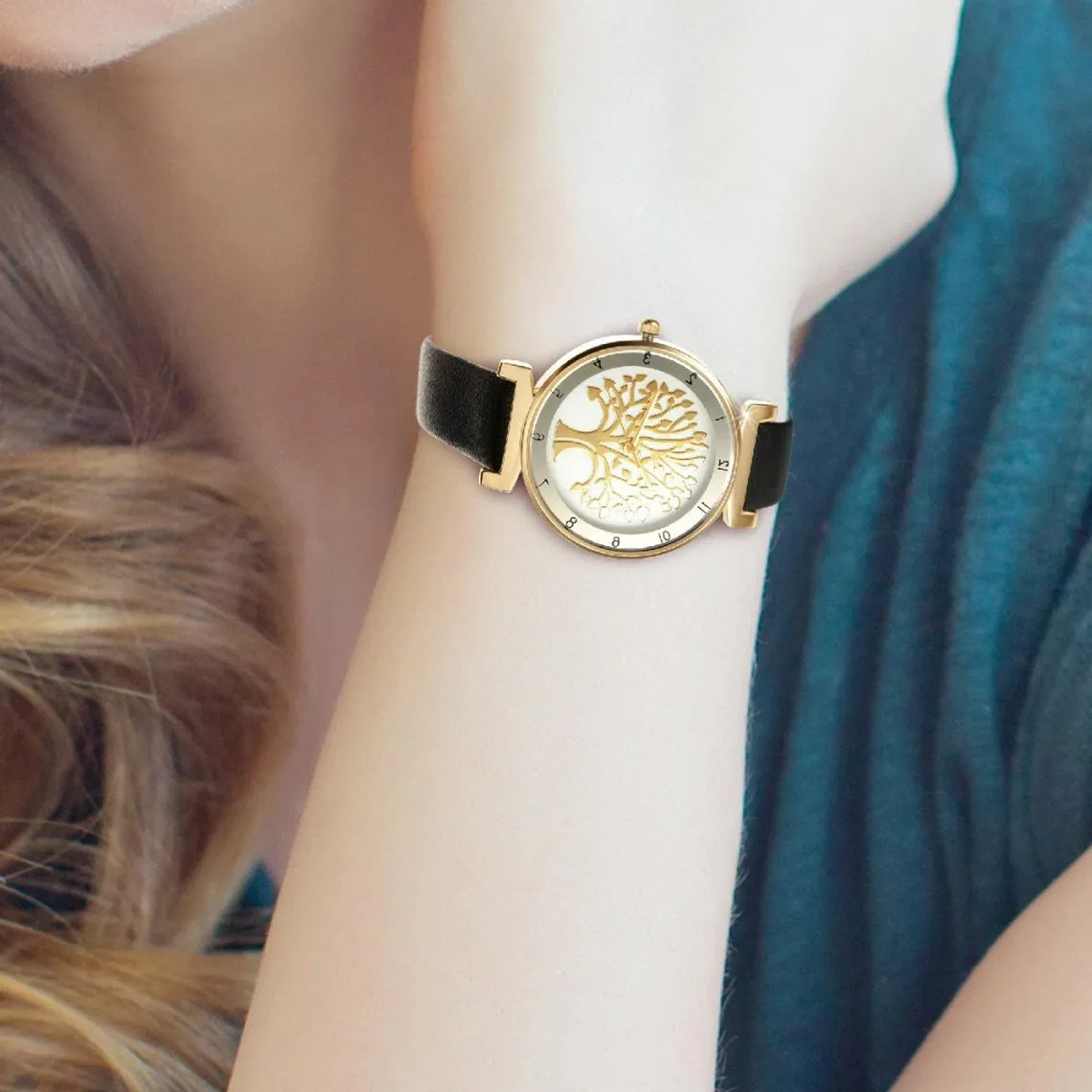 Montre femme MF468-NOIR - Bracelet Synthétique Noir | 3 Suisses