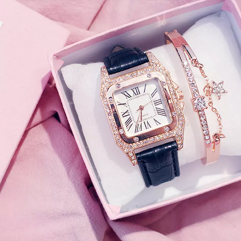 Montre femme strass et bracelet