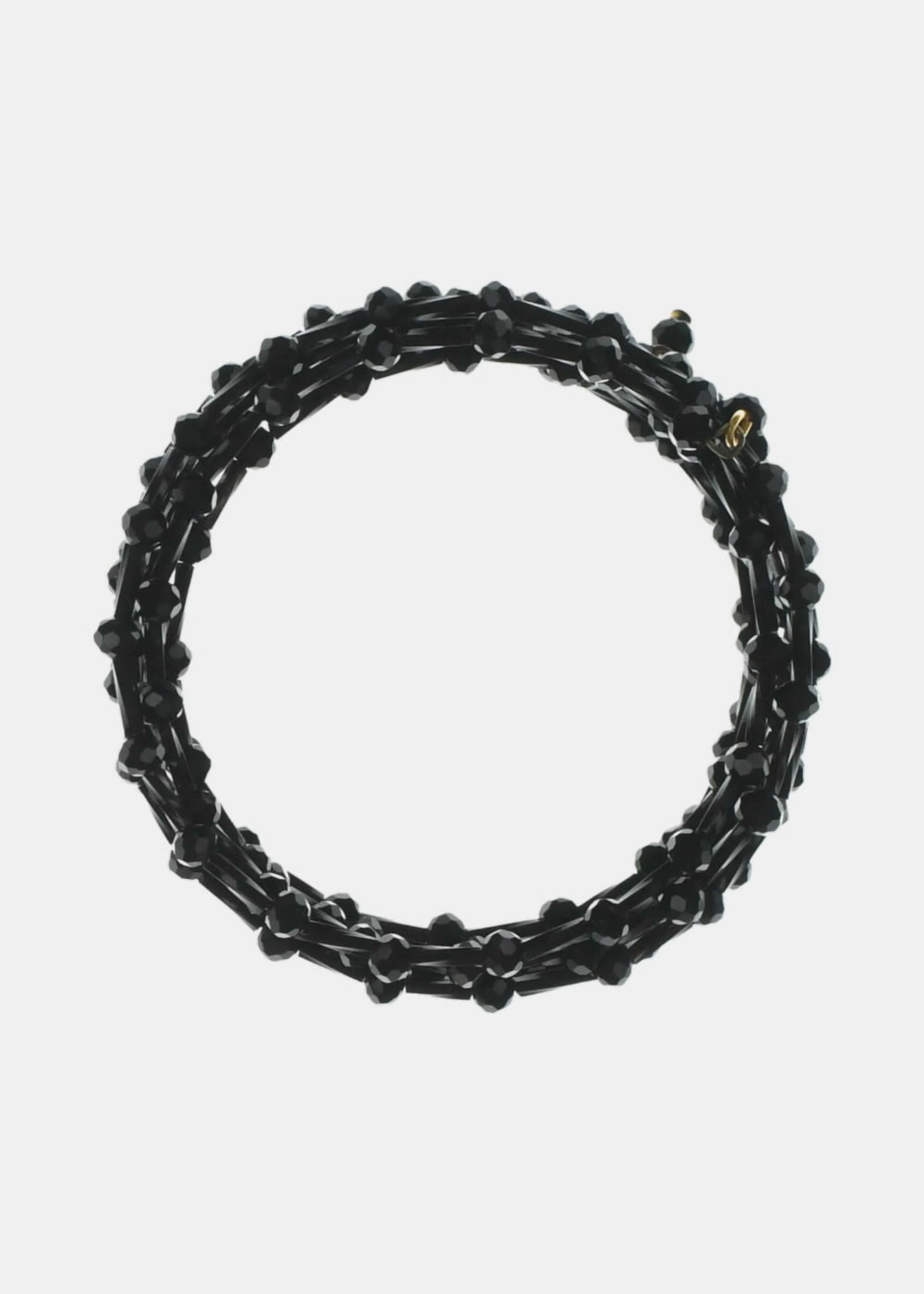 Multibracelet noir à perles