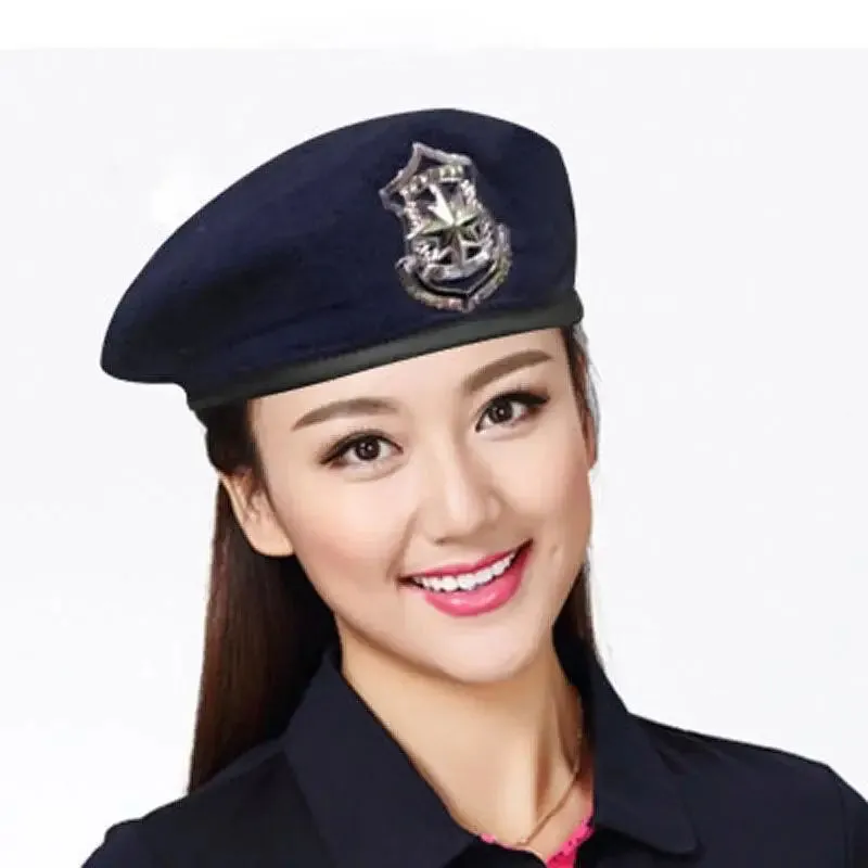 Navy blue beret