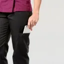 Pantalon de Cuisine Femme Noir Manelli avec Poches Latérales