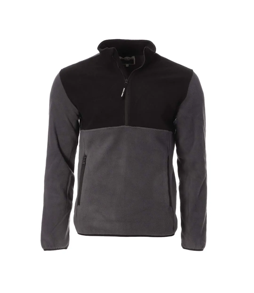 Polaire Noir/Gris Homme Jack & Jones Fleece Collar