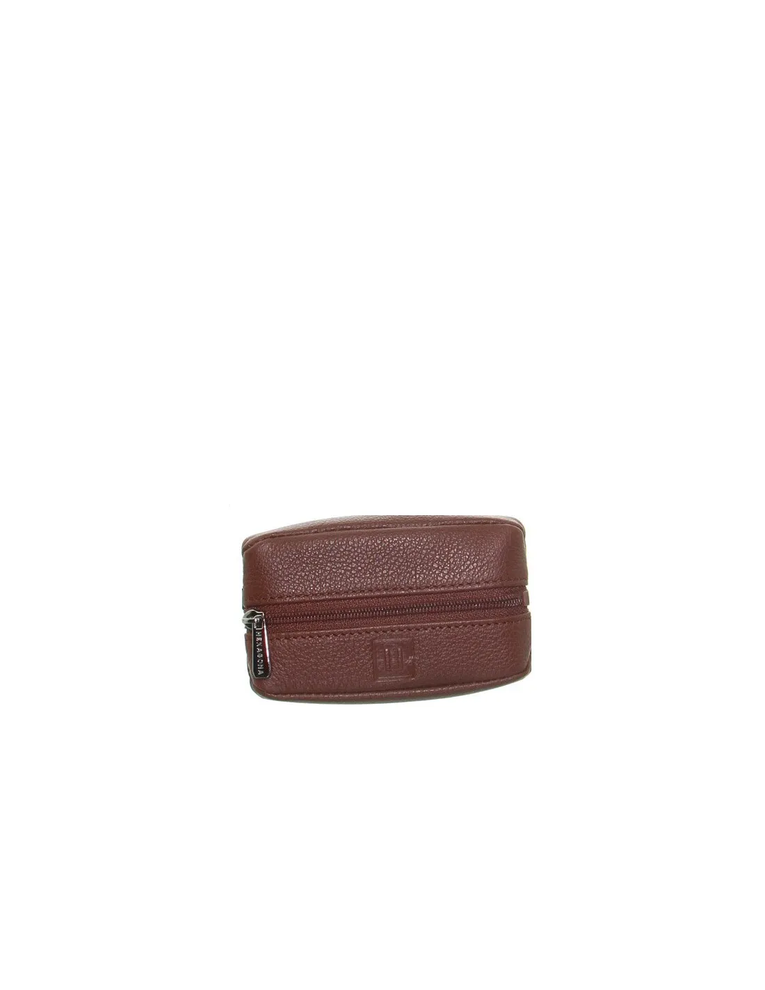 Porte-monnaie Hexagona en cuir ref_47973 Cognac 10*6*2