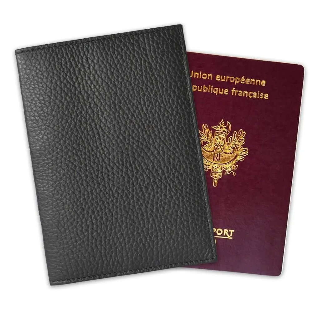 Protège passeport cuir anniversaire gravé