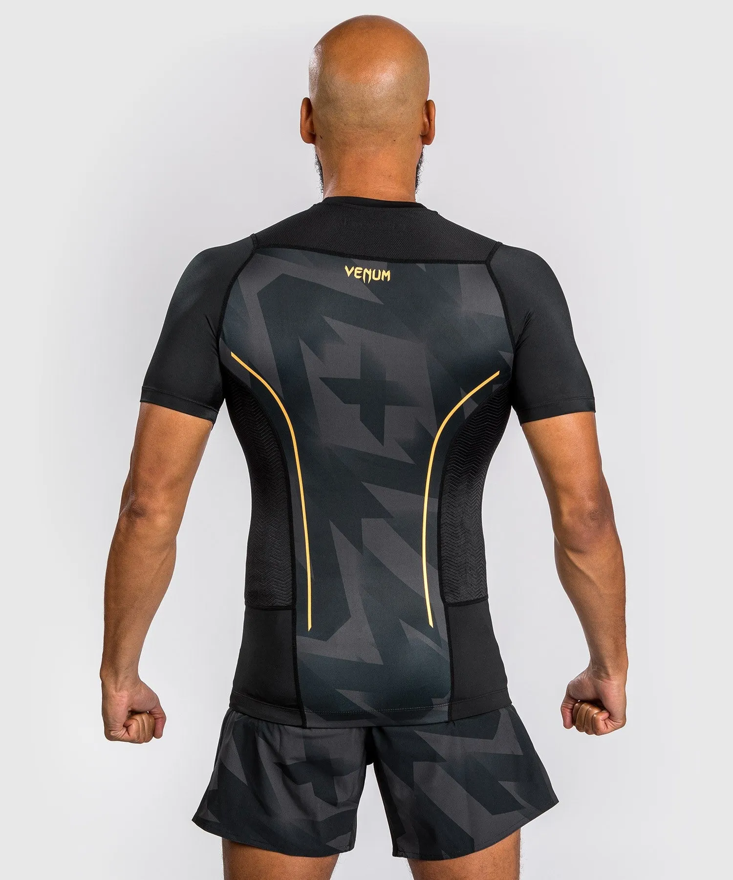 Venum Razor Rashguard - Short Sleeves - Black/Gold