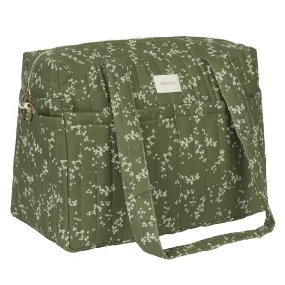 Stories Green Jasmine Diaper Bag