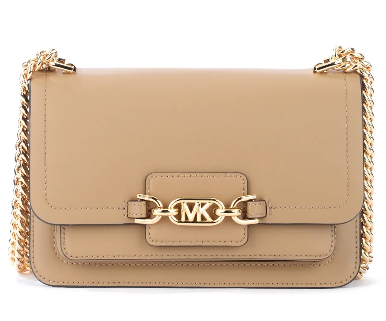 Sac porté épaule Michael Kors beige chiné 