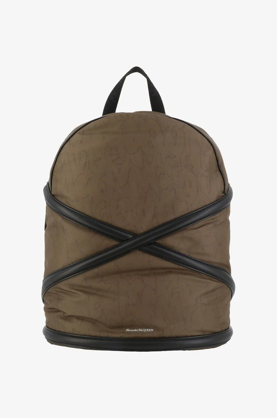 Sac à dos en jacquard de nylon et cuir Harness