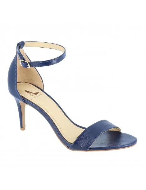sandales classiques type gisèle cuir marine 08 cm