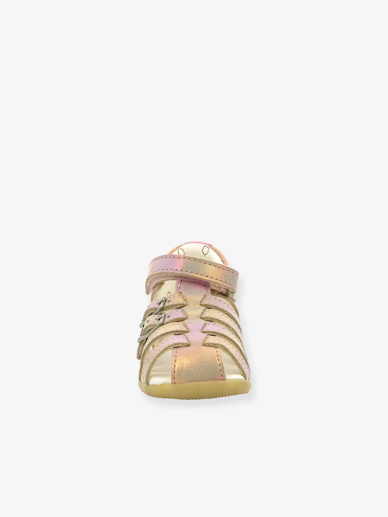 Kickers Pink Leather Children's Sandals Bigkro KICKERS®