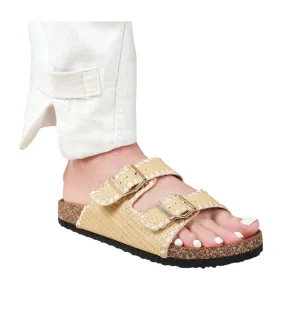 Sunset green women's sandals - Source of Origin